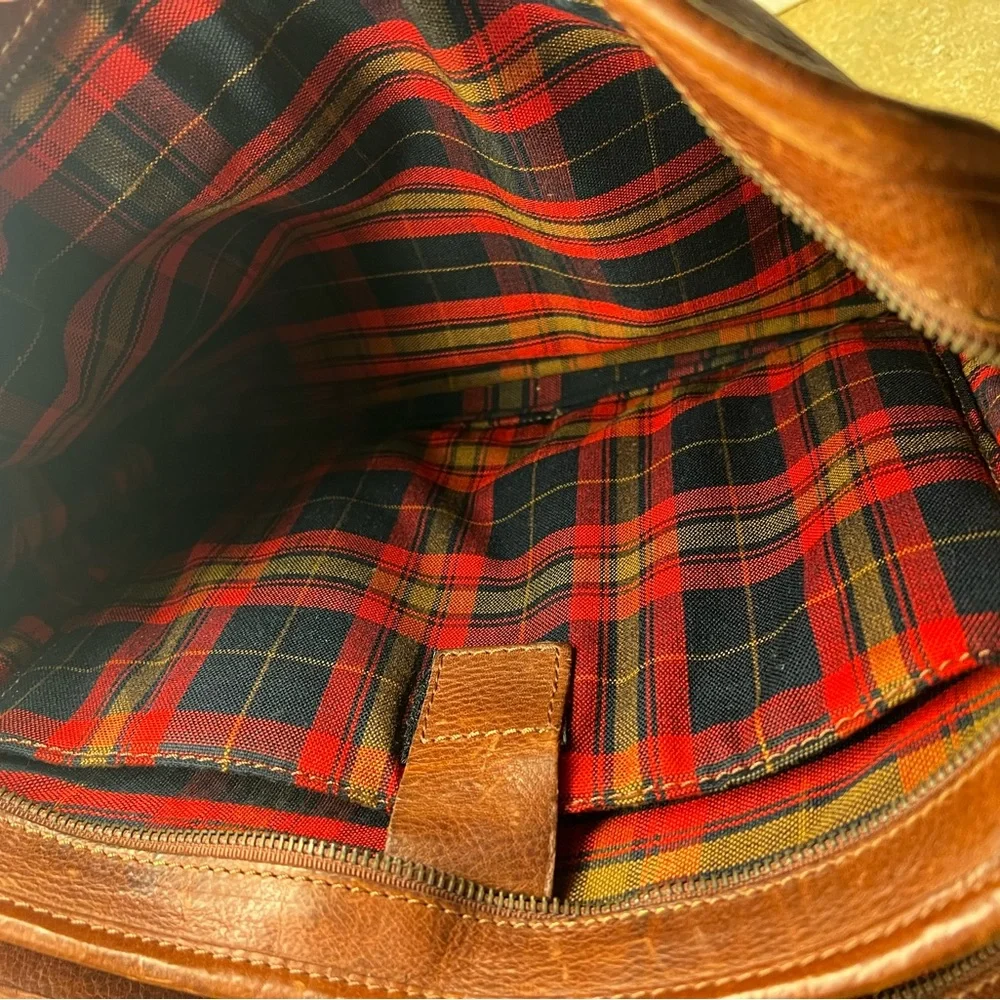 HANK LEATHER SATCHEL-COGNAC-EXCELLENT CONDITION - Picture 9 of 15